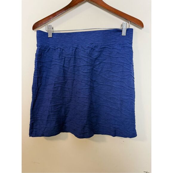 Toad & Co. Samba Wave Short Skirt Breton Blue Organic Cotton Medium - Picture 2 of 5